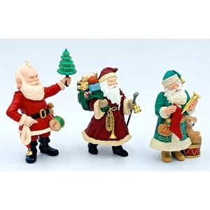 Merry Olde Santa Hallmark Keepsake Ornaments #1 1990, #2 1991, #3 1992
